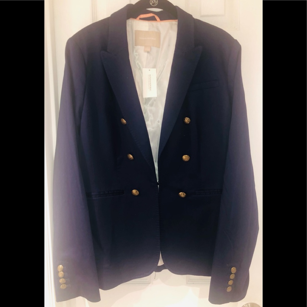 Banana republic blazer navy new with tags